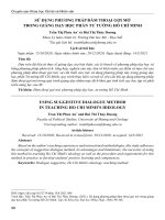 Sử dụng phương pháp đàm thoại gợi mở trong giảng dạy học phần tư tưởng Hồ Chí Minh