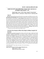 Đánh giá kết quả sớm phẫu thuật sửa van hai lá tại Bệnh viện Quân Y 103