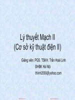 Slide lý thuyết mạch II đại học bách khoa hà nội