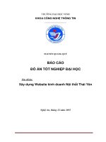 Xây dựng website kinh doanh nội thất thái yên 