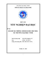 Nghiên cứu thiết kế mô hình nhà giữ xe thông minh giải quyết ùn tắc 