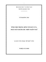 Tính thơ trong đêm núm sen của trần dần dưới góc nhìn ngôn ngữ 