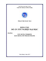 Xây dựng website bán hàng mỹ phẩm online 