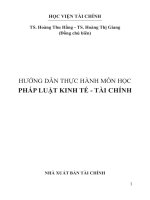 Hướng dẫn thực hành môn học pháp luật kinh tế   tài chính 
