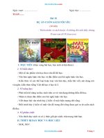 Giáo án môn văn 6 bài 10 dự án cuốn sách tôi yêu sách kết nối tri thức 