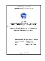 Điều khiển tốc độ động cơ một chiều bằng vi điều khiển stm32f4 