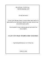 Luyện tập cho học sinh các hoạt động phán đoán và kiểm chứng các phán đoán trong dạy học chủ đề tam giác đồng dạng lớp 8 