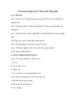 Đề cương ôn thi học kì 1 môn Công nghệ lớp 6 năm 2020  2021