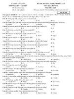 R. 117. Đề thi thử TN THPT 2021 - Môn Hóa - Chuyên Hà Giang - Lần 2 -  - File word có lời giải chi tiết