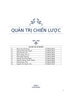 bài tập nhóm quản trị chiến lược 