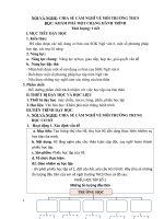 kế hoạch bài dạy ngữ Văn 6 bộ Chân trời sáng tạo học kì 1