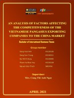 Thesis AN ANALYSIS OF FACTORS AFFECTING THE COMPETITIVENESS 