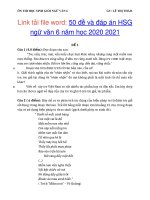 50 đề thi học sinh giỏi văn 6 cấp trường năm 2021 