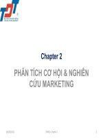 PHÂN TÍCH cơ hội và NGHIÊN cứu MARKETING 