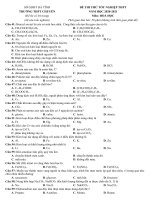 R. 111. Đề thi thử TN THPT 2021 - Môn Hóa - Chuyên Hà Tĩnh - File word có lời giải chi tiết