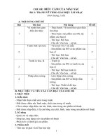 kế hoạch bài dạy môn MĨ THUẬT 6 bộ CHÂN TRỜI SÁNG TẠO