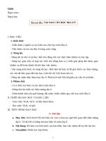 kế hoạch bài dạy ĐỊA LÍ 6 CHÂN TRỜI SÁNG TẠO