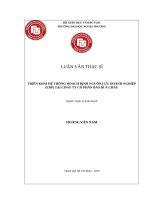 Triển khai hệ thống hoạch định nguồn lực doanh nghiệp (ERP) tại Công ty Cổ phần Bao bì Á Châu.