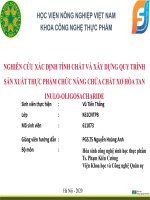 NGHIÊN CỨU XÁC ĐỊNH TÍNH CHẤT VÀ XÂY DỰNG QUY TRÌNH SẢN XUẤT THỰC PHẨM CHỨC NĂNG CHỨA CHẤT XƠ HÒA TAN INULO OLIGOSACHARIDE 