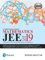 Preview A Complete Resource Book in Mathematics for JEE Main 2019 by Dinesh Khattar (2018)