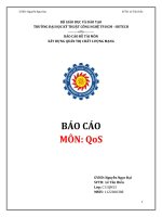 BÁO cáo đề tài môn xây DỰNG QUẢN TRỊ CHẤT LƯỢNG MẠNG báo cáo môn qos 