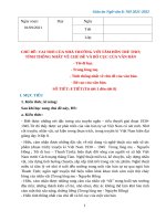 Giáo án (kế hoạch dạy học) môn ngữ văn 8 , chuẩn cv 3280 và 5512 ( kì 1 có chủ đề tích hợp)