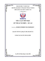 TIỂU LUẬN môn HỌCKỸ THUẬT XE điện – XE LAI tên đề tài SERIES HYBRID TRANSMISSION 