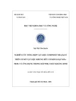 luận văn thạc sĩ nghiên cứu tổng hợp vật liệu composite nife2o4c trên cơ sở vật liệu khung hữu cơ kim loại nife MOFs và ứng dụng trong hấp phụ chất kháng sinh 