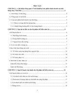 Tiểu luận lập dự án đầu tư và kế hoạch tổ chức vận hành bộ phận chế biến món ăn tại nhà hàng chay tâm đức 