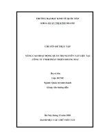 CHUYÊN đề THỰC tập   NÂNG CAO HOẠT ĐỘNG QUẢN TRỊ NGUYÊN vật LIỆU TẠI CÔNG TY TNHH PHÁT TRIỂN HOÀNG MAI