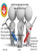 Quy trình CN gia công chi tiết dạng càng 