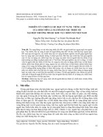 Nghiên cứu chiến lược học từ vựng tiếng Anh của sinh viên là người dân tộc thiểu số tại một trường thuộc khu vực miền núi Việt Nam