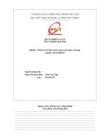 Đề tài thiết kế mô hình smart home đơn giản sử dụng module wifi ESP8266 