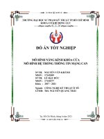 ĐỒ án tốt NGHIỆP mô HÌNH NÂNG KÍNH KHÓA cửa mô HÌNH hệ THỐNG THÔNG TIN MẠNG CAN 