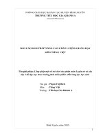 SKKN GIẢI PHÁP NÂNG CAO CHẤT LƯỢNG GIẢNG dạy môn TIẾNG VIỆT lồng ghép một số trò chơi vào phân môn luyện từ và câu  lớp 5 để dạy học theo hướng phát triển phẩm chất năng lực học sinh 