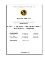 NGHIÊN cứu hệ THỐNG cơ điện tử điều KHIỂN HOẠT ĐỘNG của máy ủi d6r 