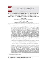 Xuất khẩu gỗ của Việt Nam sang thị trường EU trong bối cảnh thực thi hiệp định EVFTA: Nhận diện và xếp hạng các thuận lợi và rào cản