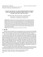 Vận dụng dạy học dự án theo mô hình Blended learning trong môn Hóa học nhằm phát triển năng lực tự học cho học sinh trung học phổ thông