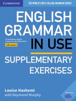 Preview English Grammar in Use Supplementary Exercises Book with Answers To Accompany English Grammar in Use Fifth Edition by Louise Hashemi, Raymond Murphy (2019)
