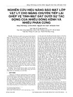 Nghiên cứu hiệu năng bảo mật lớp vật lý cho mạng chuyển tiếp lai ghép vệ tinh mặt đất dưới sự tác động của nhiễu đồng kênh và nhiễu phần cứng