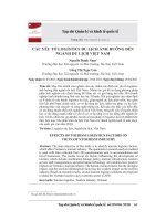 Các yếu tố logistics du lịch ảnh hưởng đến ngành du lịch Việt Nam