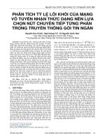 Phân tích tỷ lệ lỗi khối của mạng vô tuyến nhận thức dạng nền lựa chọn nút chuyển tiếp từng phần trong truyền thông gói tin ngắn