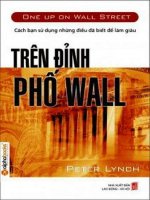 TRÊN ĐỈNH PHỐ WALL   PETER LYNCH