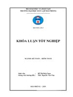 Luận văn hoàn thiện công tác kế toán doanh thu chi phí và xác định kết quả kinh doanh tại công ty TNHH dịch vụ và vận tải tùng anh 