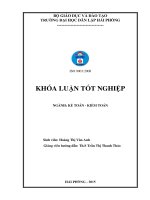 Luận văn hoàn thiện công tác kế toán doanh thu chi phí và xác định kết quả kinh doanh tại công ty TNHH MTV xi măng vicem hải phòng 