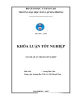 Luận văn hoạch định chiến lược tại công ty cổ phần cảng nam hải 