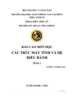 Báo cáo môn học cấu trúc máy tính và hệ điều hành