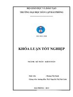 Luận văn hoàn thiện công tác kế toán doanh thu chi phí và xác định kết quả kinh doanh tại chi nhánh công ty TNHH MTV dược phẩm trung ương 2 tại hải phòng 
