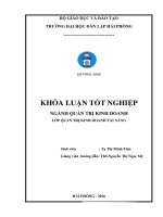 Các biện pháp cải thiện tình hình tài chính tại công ty trách nhiệm hữu hạn thương mại xây dựng vạn xuân 