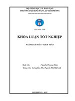 Luận văn hoàn thiện công tác kế toán doanh thu chi phí và xác định kết quả kinh doanh tại công ty TNHH thương mại bùi nguyễn 
